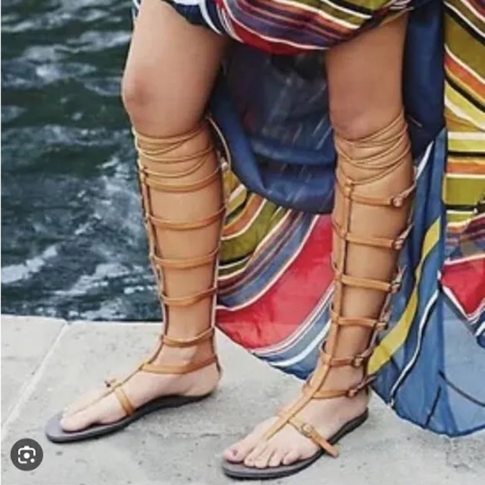 Free People x Faryl Robin Vegan Jayden Women's Tan Gladiator Sandals